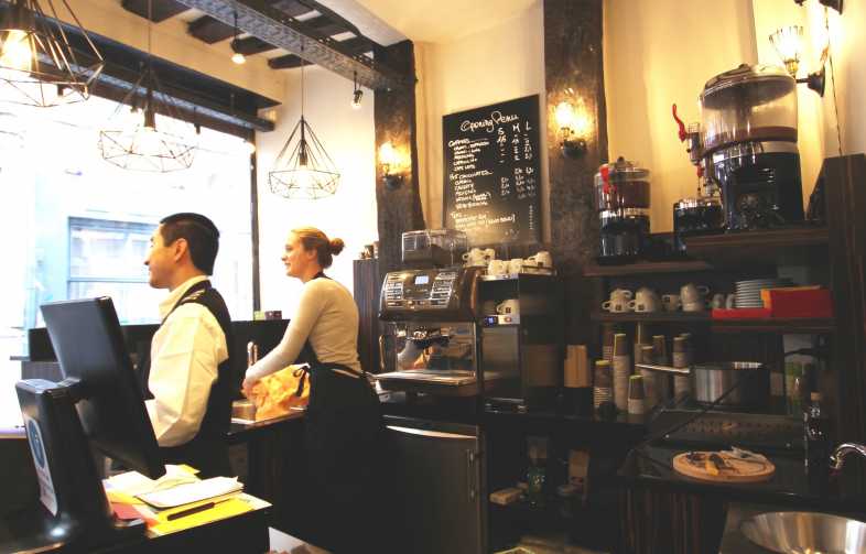 chocolat et café à emporter, équitable, rue du palais, liege